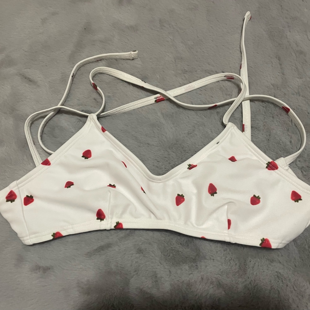 strawberry bathing suit bikini top